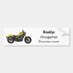 Autocollant De Voiture Illustration de moto Cruiser