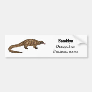 Autocollant De Voiture Illustration de pangolin à queue longue