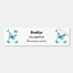 Autocollant De Voiture Illustration de papillons Morpho