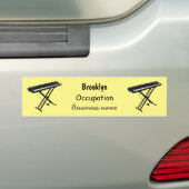 Autocollant De Voiture Illustration de piano clavier (En voiture)