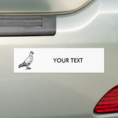 Autocollant De Voiture Illustration de pigeon (En voiture)