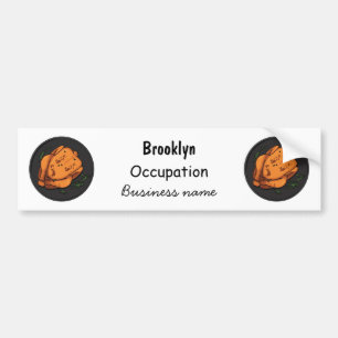 Autocollant De Voiture Illustration de poulet rôti