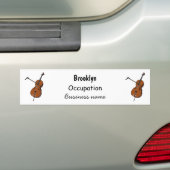 Autocollant De Voiture Illustration de violoncelle (En voiture)