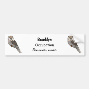 Autocollant De Voiture Illustration d'oiseau de Tawny frogmouth