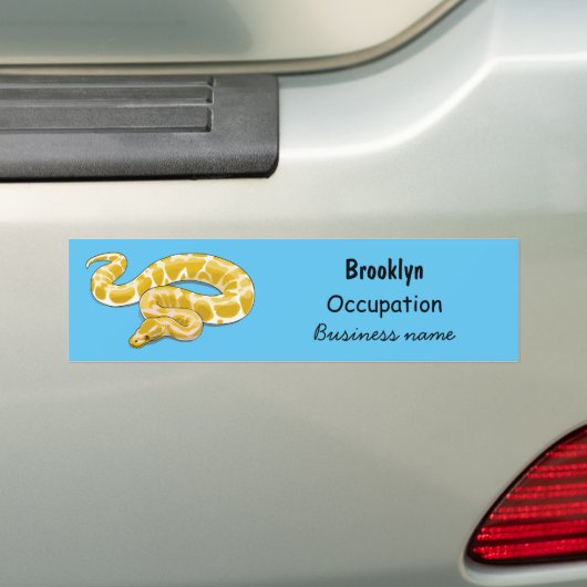 Autocollant De Voiture Illustration du serpent python birman (En voiture)