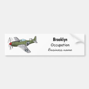 Autocollant De Voiture Illustration d'un avion militaire