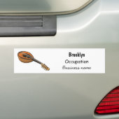 Autocollant De Voiture Illustration en mandoline (En voiture)