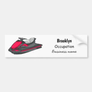 Autocollant De Voiture Illustration Jet ski