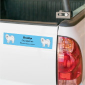 Autocollant De Voiture Illustration Samoyed dog (Sur camion)
