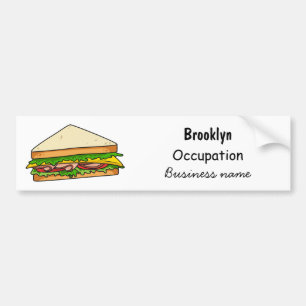 Autocollant De Voiture Illustration Sandwich