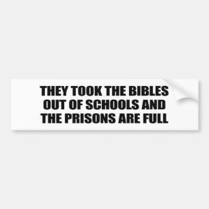 Autocollant De Voiture Ils ont pris les bibles extrascolaires