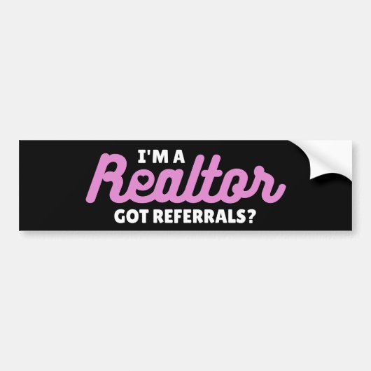 Autocollant De Voiture I'm a Realtor - Got Referrals? (Devant)