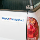 Autocollant De Voiture I'm Done with Donald! (Sur camion)