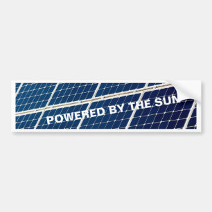 Autocollant De Voiture Image amusante d'un panneau solaire