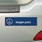 Autocollant De Voiture Imagine Peace (En voiture)