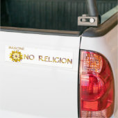 Autocollant De Voiture Imaginez pas de religion (Sur camion)