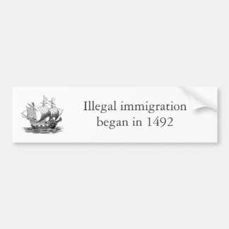 Autocollant De Voiture immigration illégale 1492