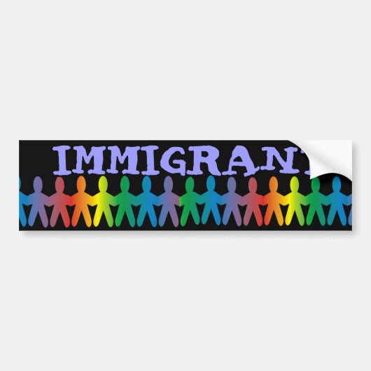Autocollant De Voiture Immigré (Devant)