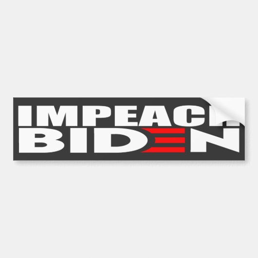 Autocollant De Voiture Impeach Biden Anti Joe Biden (Devant)