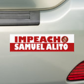 Autocollant De Voiture Impeach Samuel Alito (En voiture)