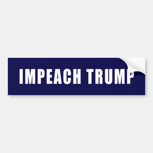 AUTOCOLLANT DE VOITURE IMPEACH TRUMP BUMPER STICKER (Devant)
