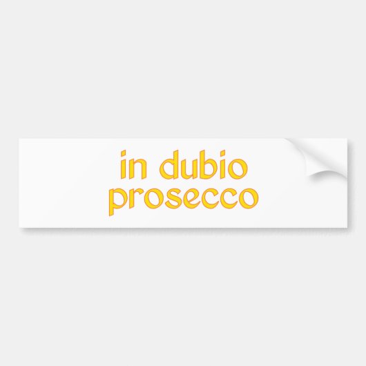 Autocollant De Voiture in dubio prosecs (Devant)