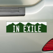 Autocollant De Voiture in_exile (En voiture)