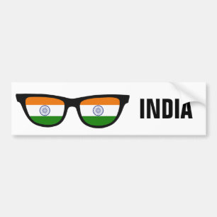 Autocollant De Voiture Indian Shades texte personnalisé & couleur bumpers