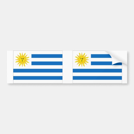 Autocollant De Voiture Indicateur Uruguay (Devant)