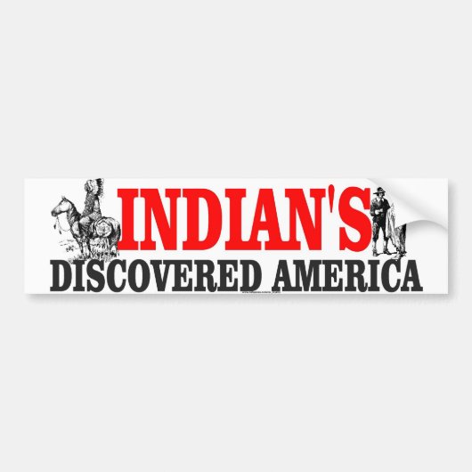 Autocollant De Voiture Indien DÉCOUVERT (Devant)