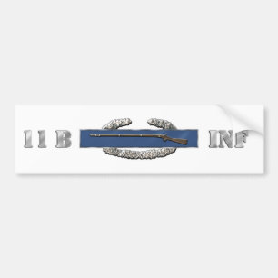 AUTOCOLLANT DE VOITURE INFANTERIE 11B