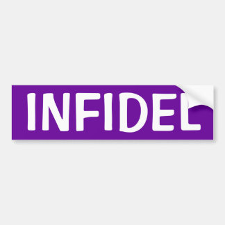 AUTOCOLLANT DE VOITURE INFIDÈLE