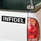 AUTOCOLLANT DE VOITURE INFIDÈLE (Sur camion)