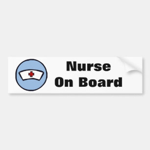 Autocollant De Voiture Infirmière à bord d'adhésif pour pare-chocs