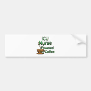 Autocollant De Voiture Infirmière d'ICU actionnée par le café