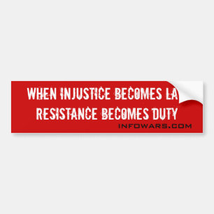 Autocollant De Voiture Injustice