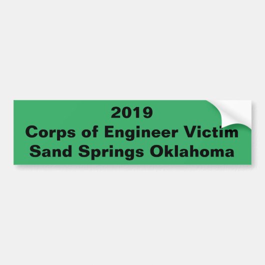 Autocollant De Voiture Inondation de Sand Springs l'Oklahoma 2019 (Devant)