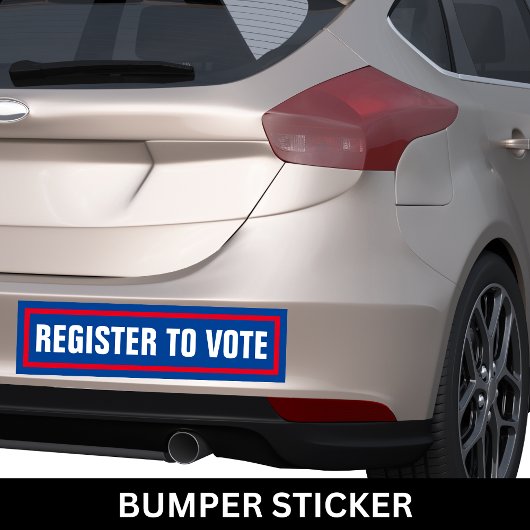 Autocollant De Voiture Inscrivez-Vous Pour Voter Pour L'Élection De 2024