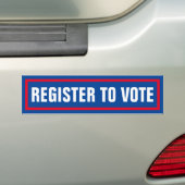 Autocollant De Voiture Inscrivez-Vous Pour Voter Pour L'Élection De 2024 (En voiture)