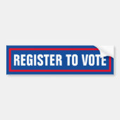 Autocollant De Voiture Inscrivez-Vous Pour Voter Pour L'Élection De 2024 (Devant)