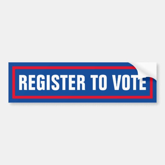Autocollant De Voiture Inscrivez-Vous Pour Voter Pour L'Élection De 2024 (Devant)