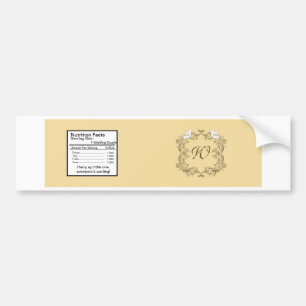Autocollant De Voiture Inséparables Brown/Tan Mariage Étiquette bouteille