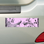 Autocollant De Voiture INSÉPARABLES mariages noir et rose (En voiture)