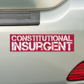 Autocollant De Voiture Insurgé constitutionnel (En voiture)