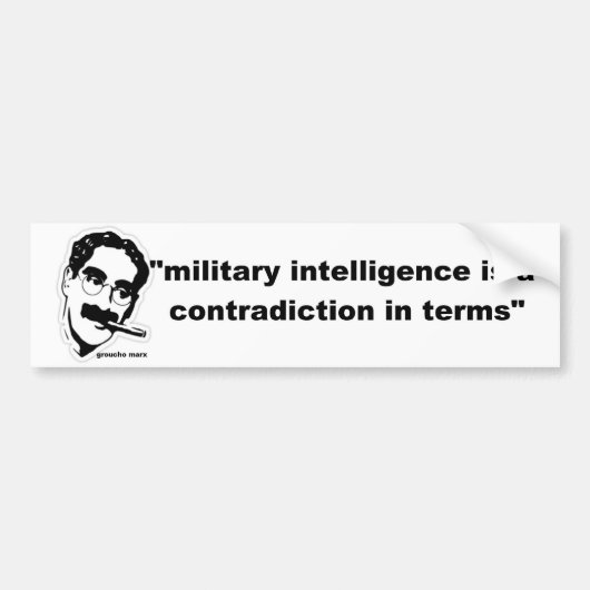 Autocollant De Voiture intelligence militaire (Devant)