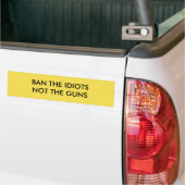 Autocollant De Voiture Interdisez les idiots (Sur camion)