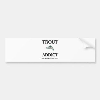 Autocollant De Voiture Intoxiqué de truite