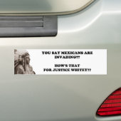 Autocollant De Voiture Invasion mexicaine/justice blanche (En voiture)