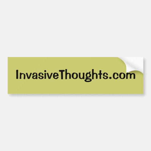 Autocollant De Voiture InvasiveThoughts.com (Devant)