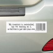 AUTOCOLLANT DE VOITURE INVENTAIRE (En voiture)